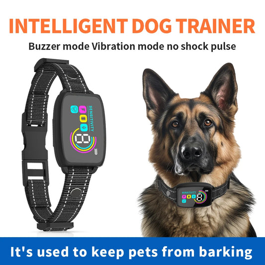 Smart Bark Stopper Pro — Automatic Anti-Barking Collar for Dogs | IP67 Waterproof & Rechargeable