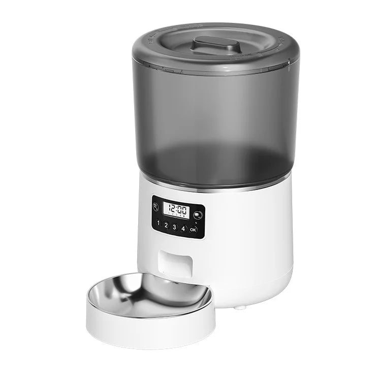 4L Automatic Timer Bowl Auto Feeder 4L Smart Pets Feeder Suitable for Small Cats and Dog Remote Feeding