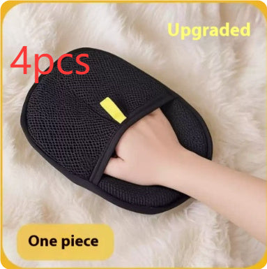 Pet Hair Remover Gloves Deshedding Brush Glove For Dog Cat Rabbit With Long Short Curly Hair